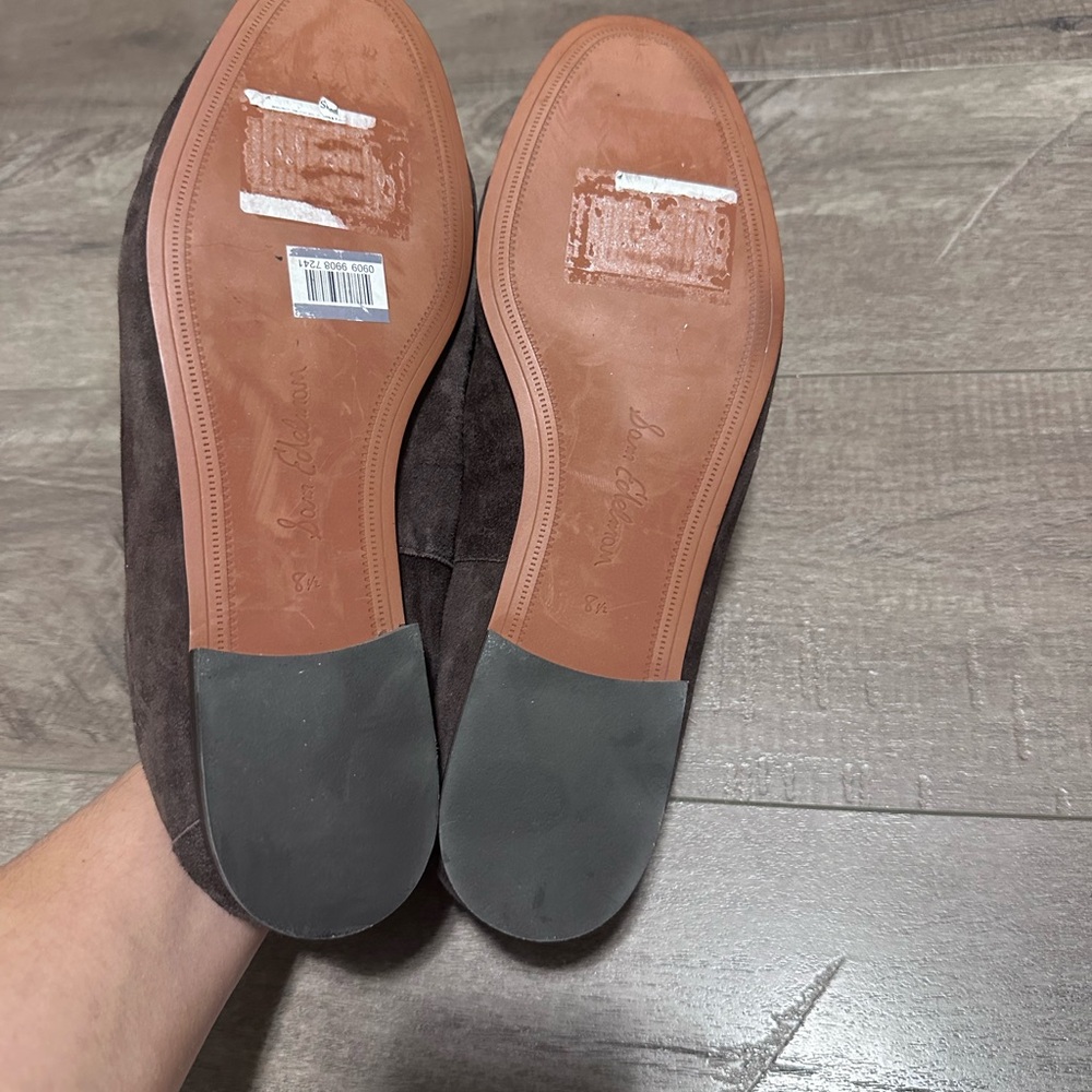 NEW Sam Edelman Lucca Bit Loafer Pinto Brown Suede 8.5 - Picture 6 of 8